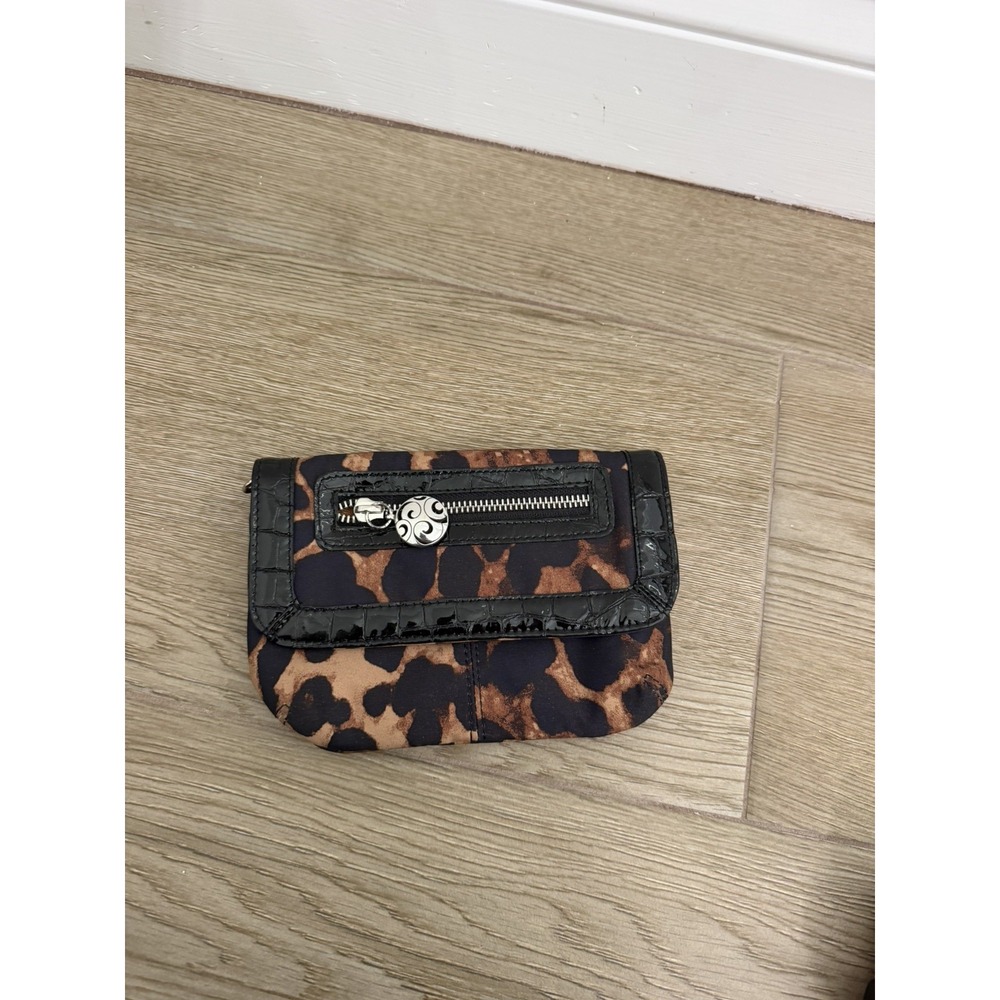 Brighton Leopard Print Patent Leather Wallet 5x7 inches